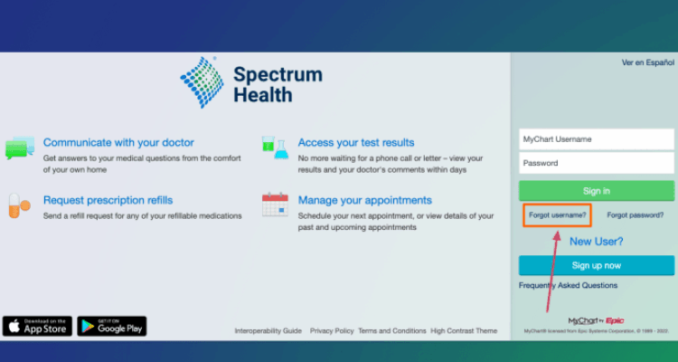 Spectrum Health Patient Portal