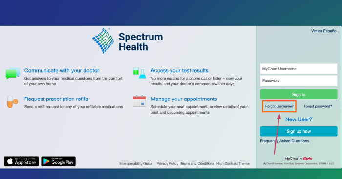 Spectrum Health Patient Portal